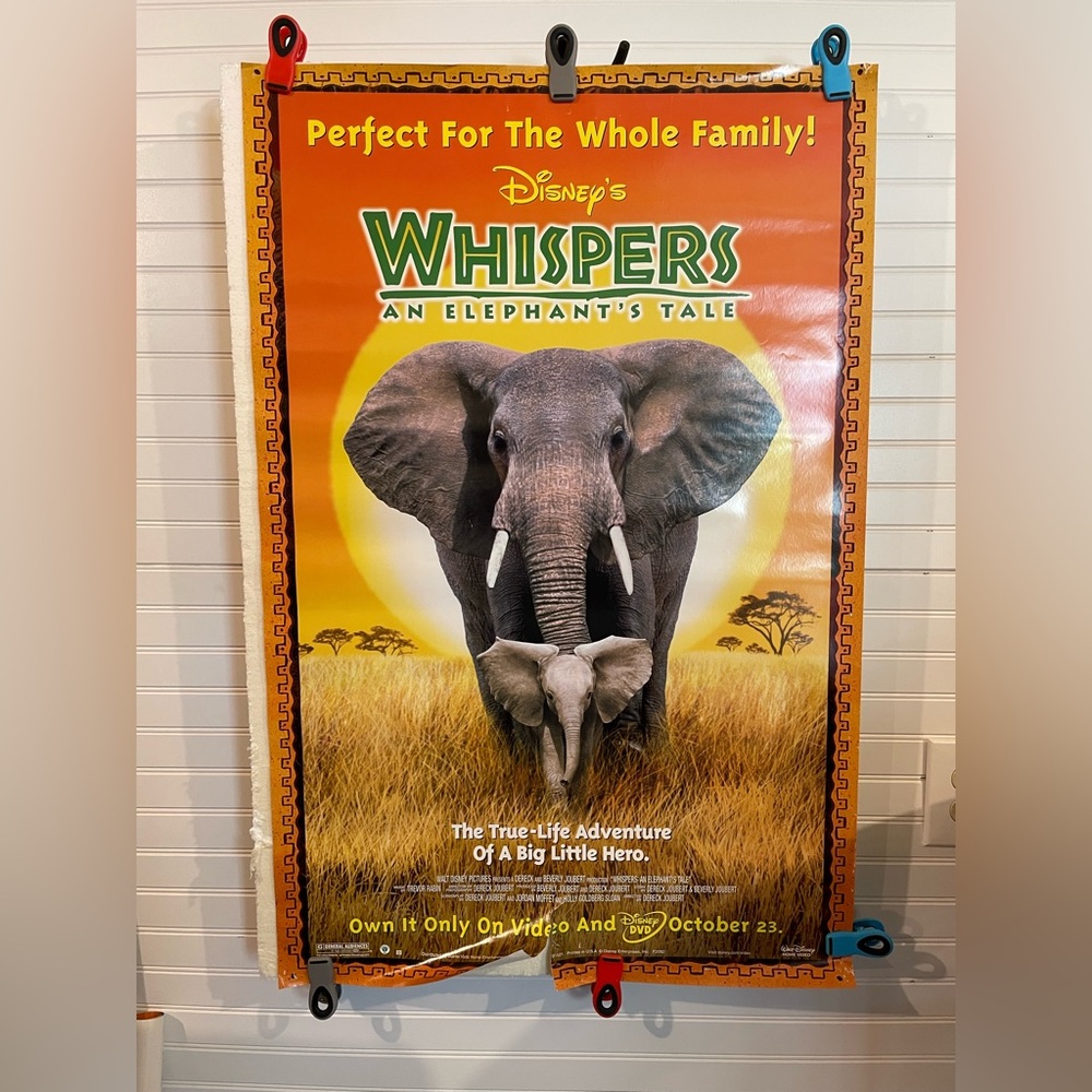 Vintage 2000 “Whispers: An Elephant’s Tale” 27” x 40” Movie Poster